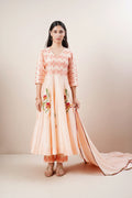 Peach Anarkali Set