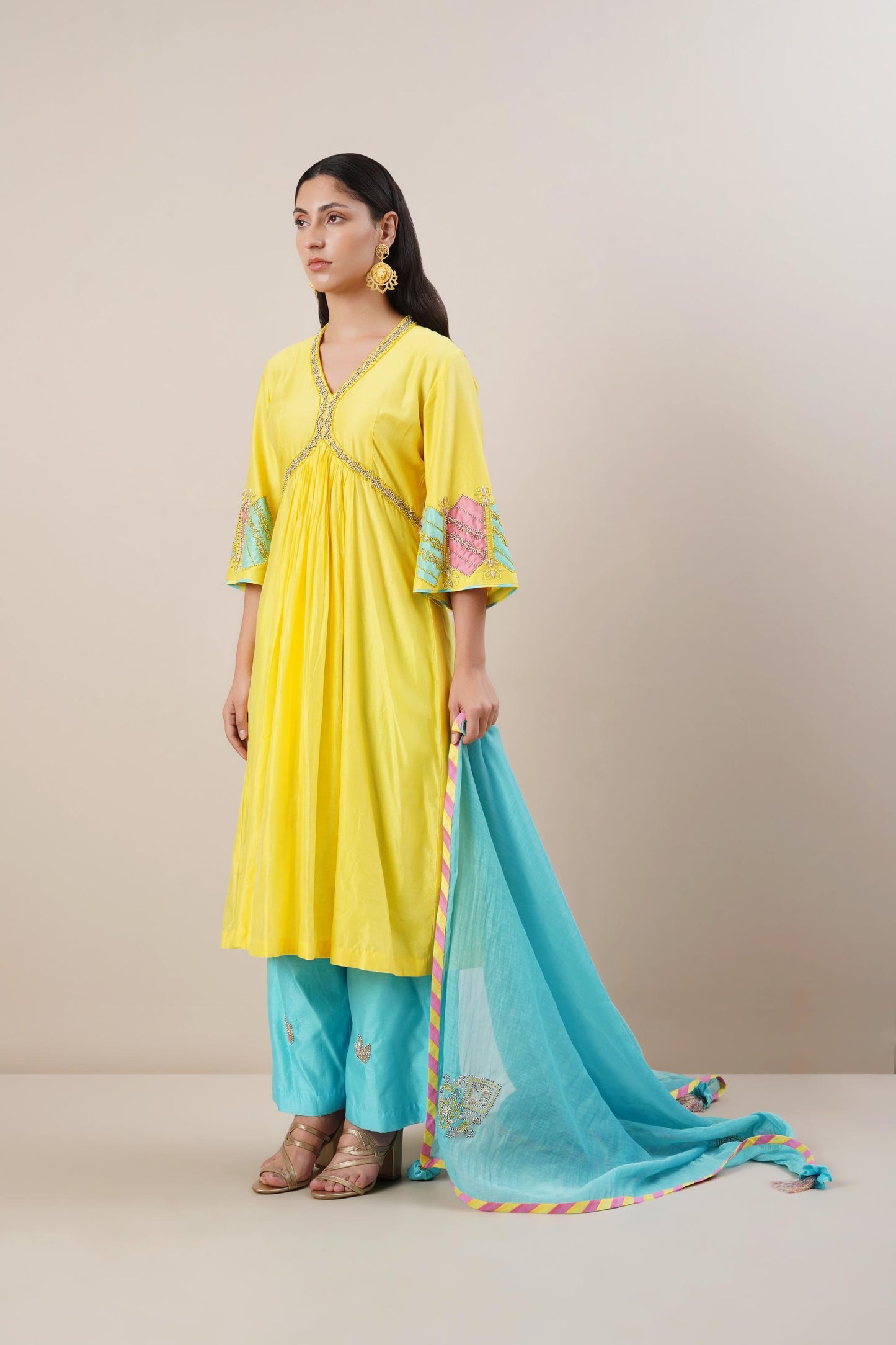 Naira Cut Exquisite Hand-Embroidered Suit Set