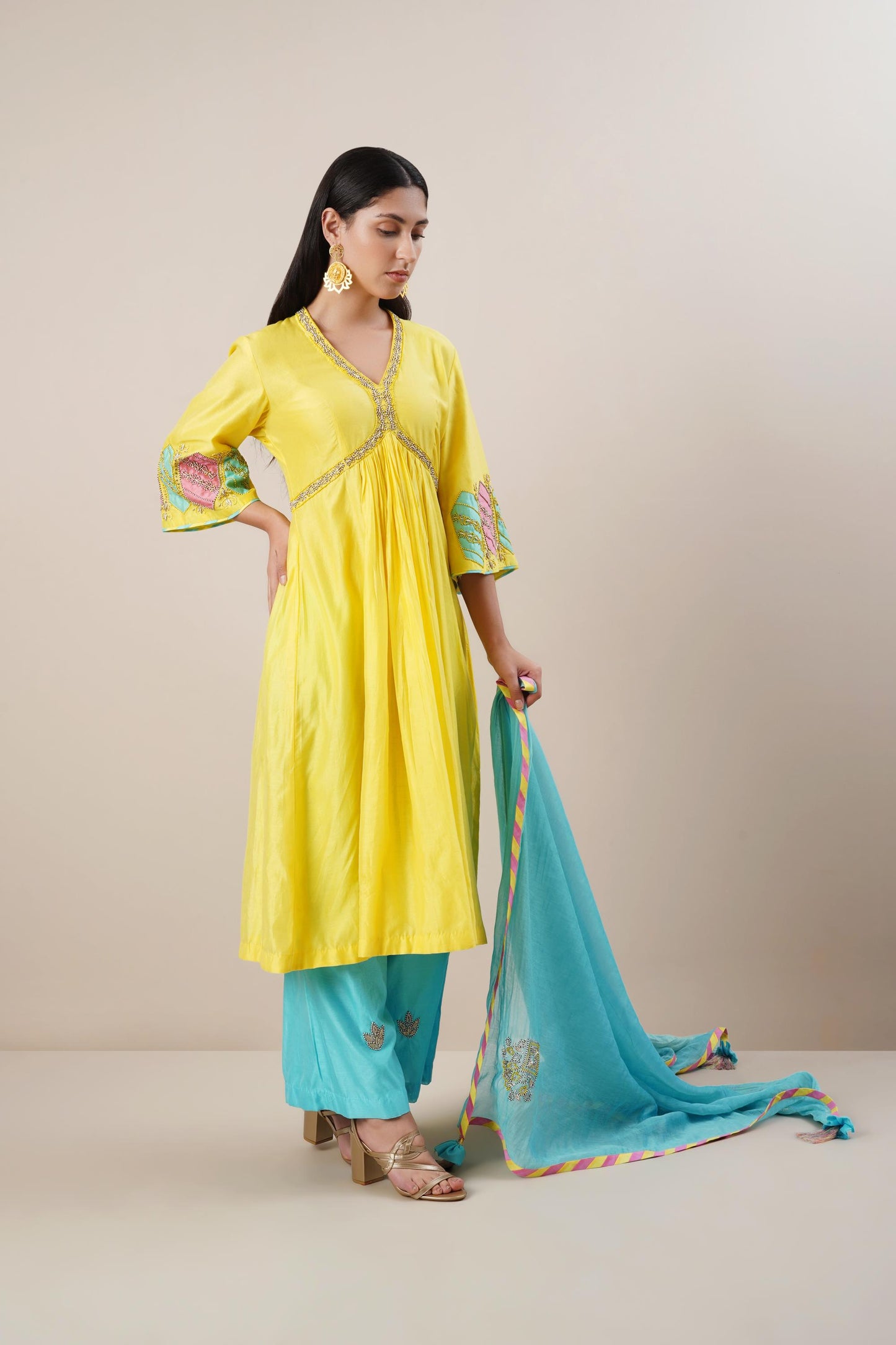 Naira Cut Exquisite Hand-Embroidered Suit Set