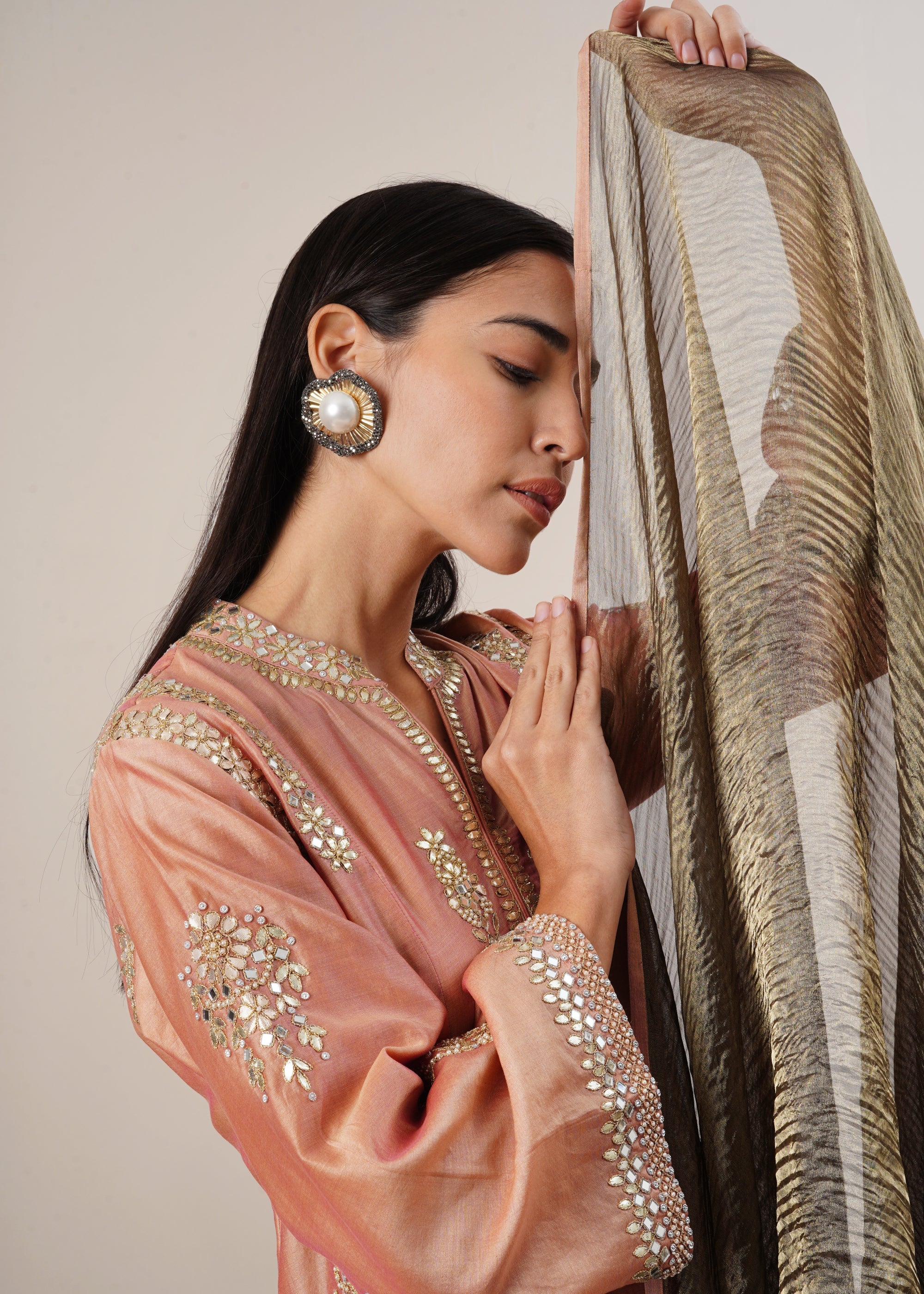 Short Suit with Gota Patti Work