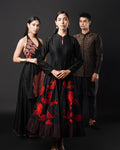 Tissue Half-Jacket Kurta Ensemble