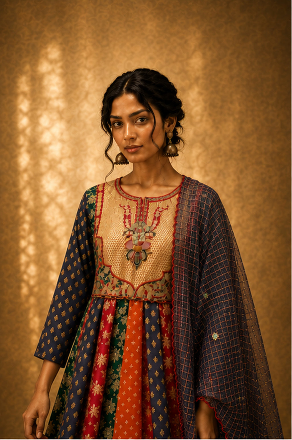 Gulbahaar — Banarasi Short Anarkali Set