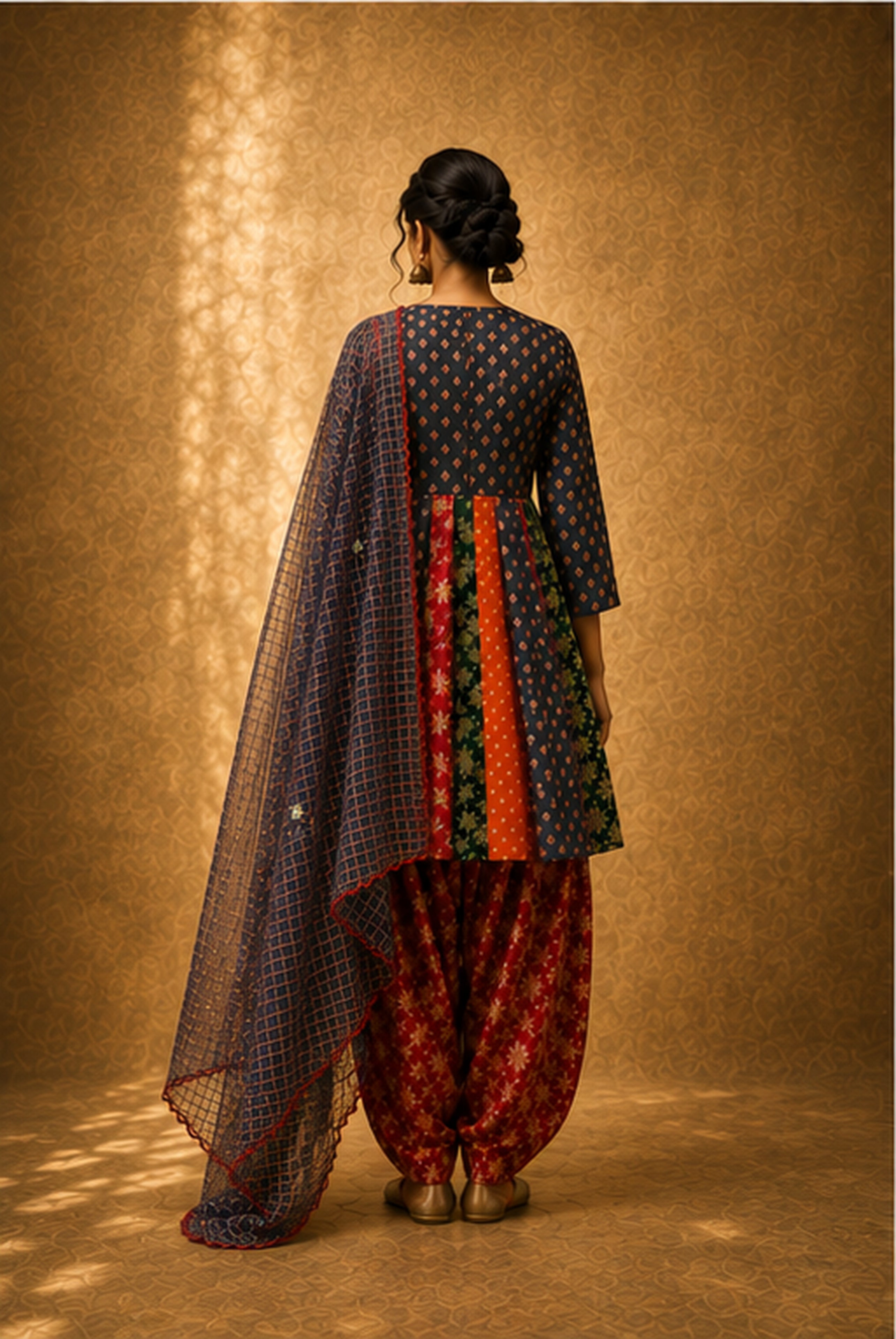 Gulbahaar — Banarasi Short Anarkali Set