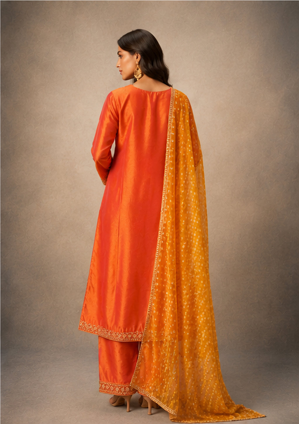 Dhoop Chaav — Silk Suit with Bandhini Dupatta