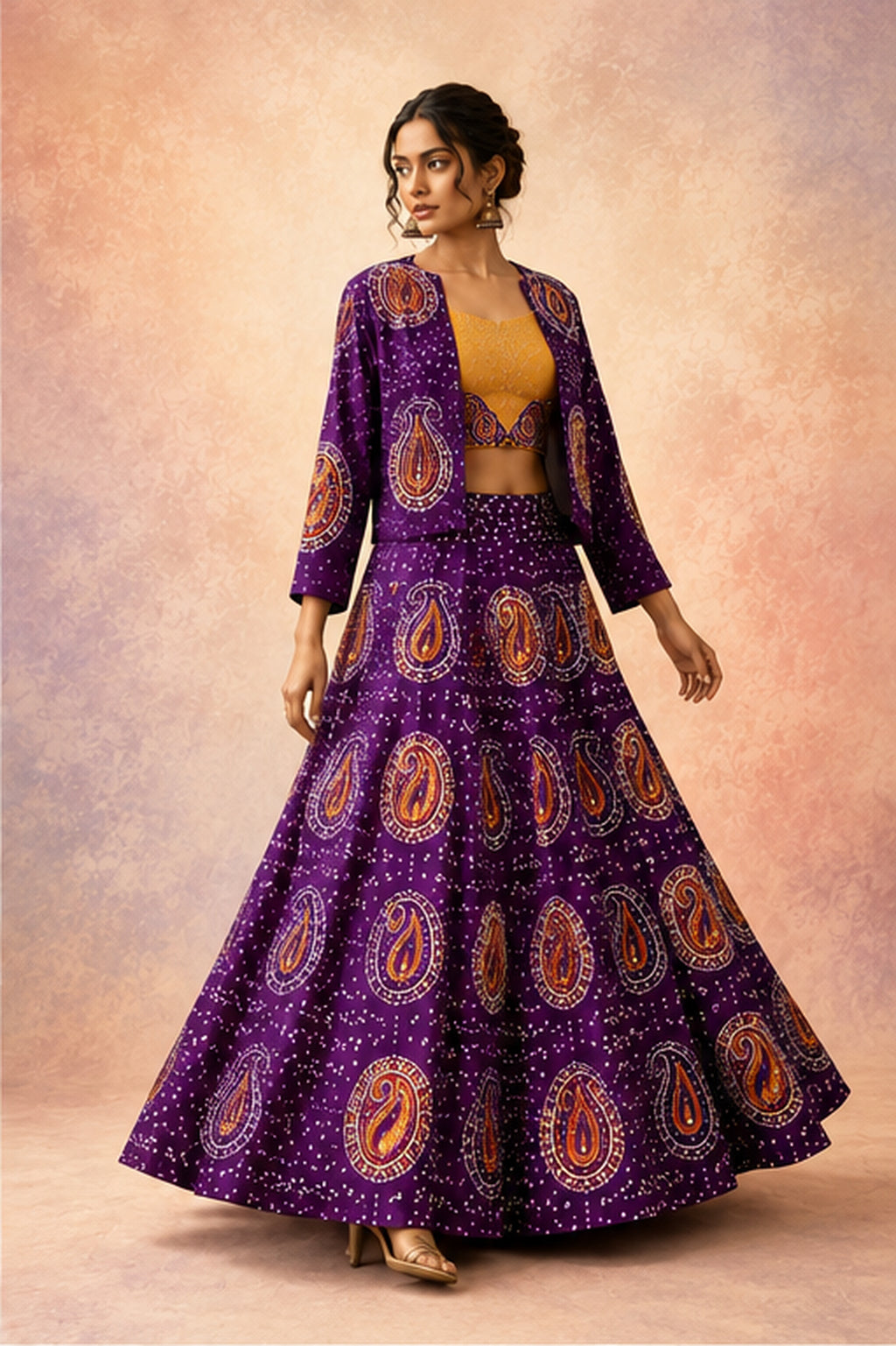 Rangsaaz — Bandhini Jacket Lehenga