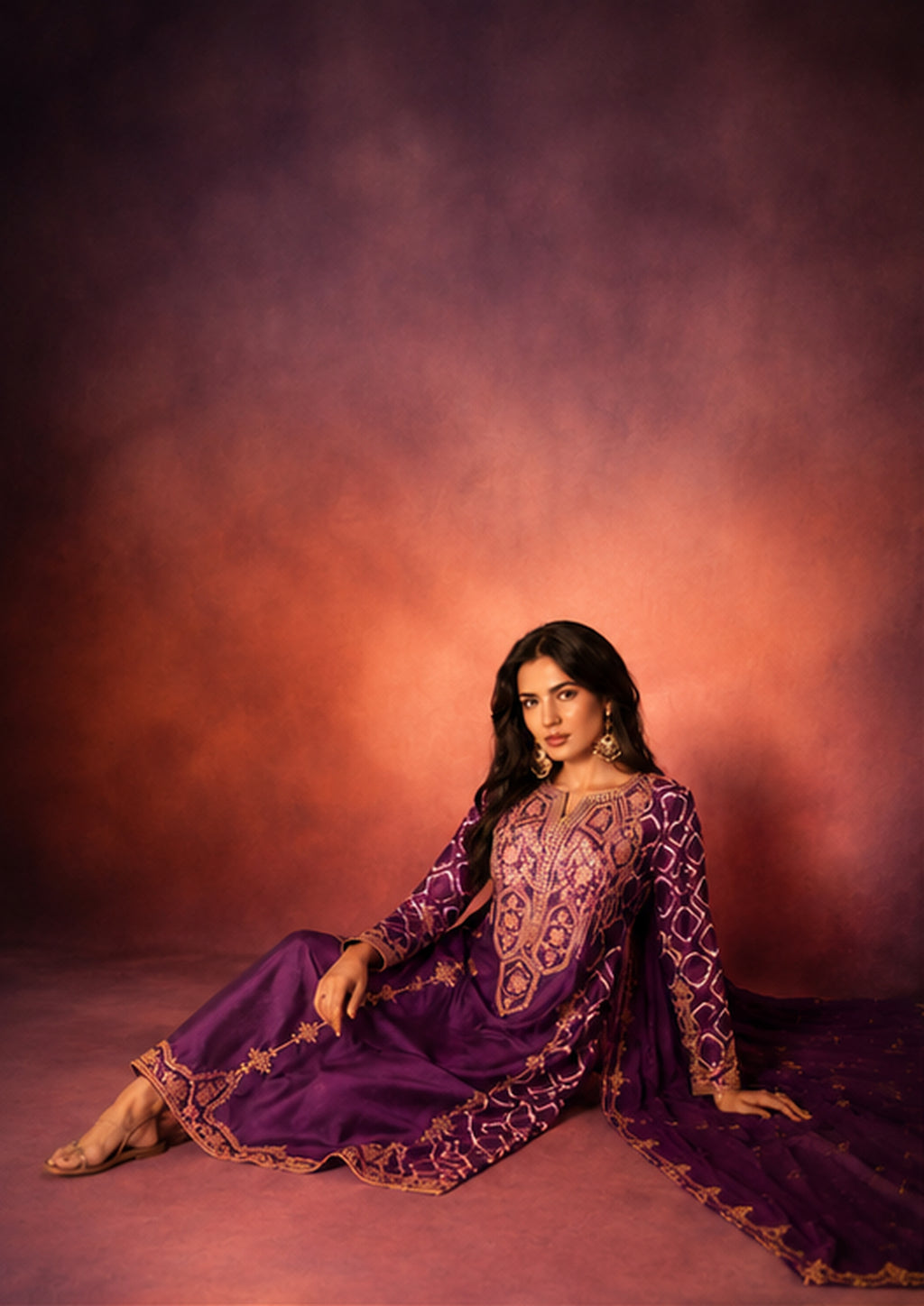 Meher — Bandhini Gota Patti Suit