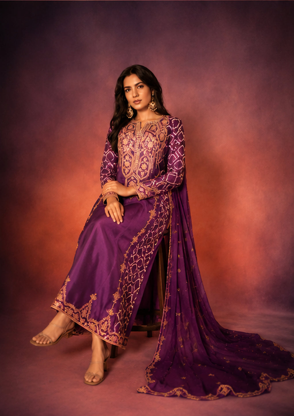 Meher — Bandhini Gota Patti Suit