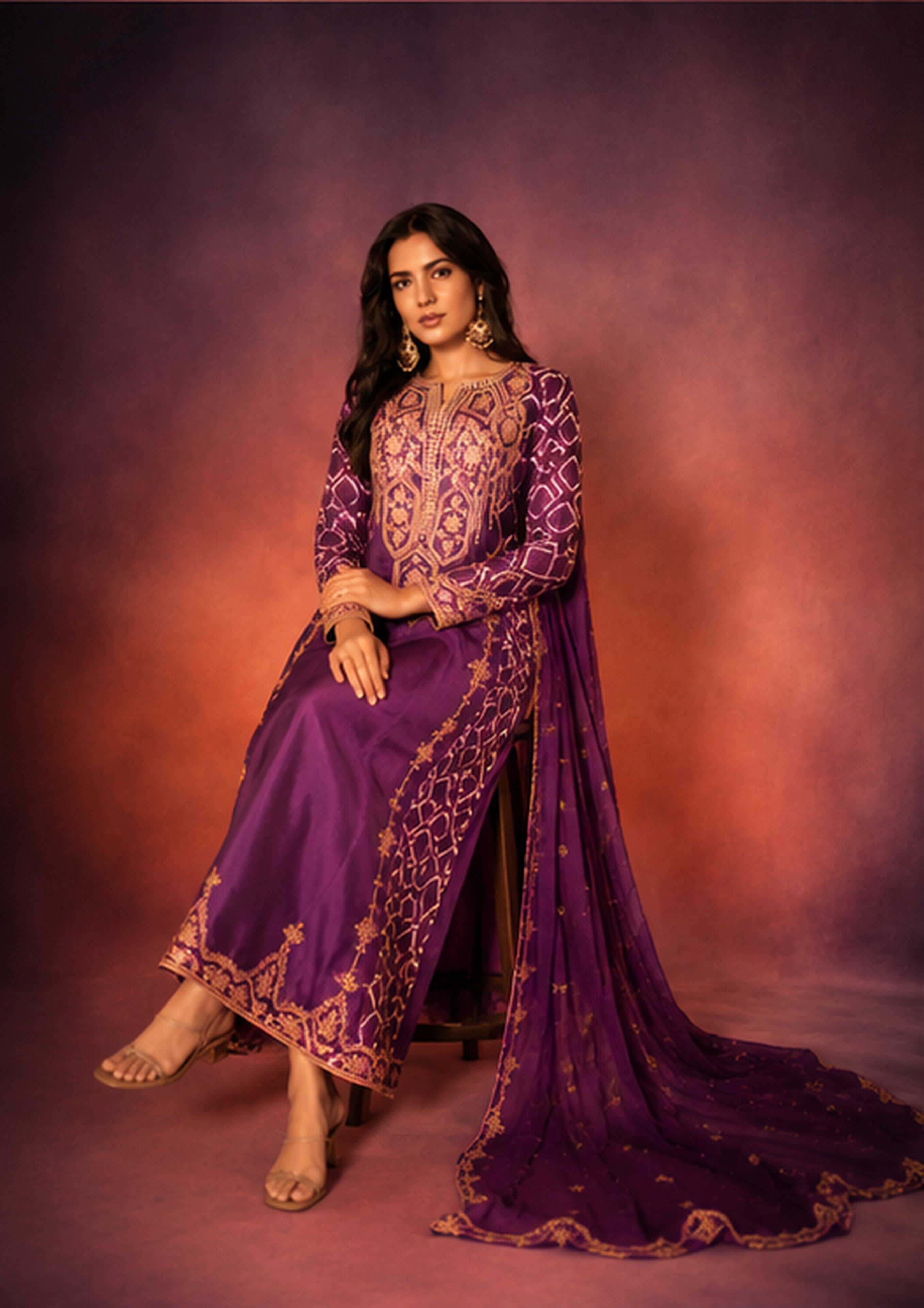 Meher — Bandhini Gota Patti Suit