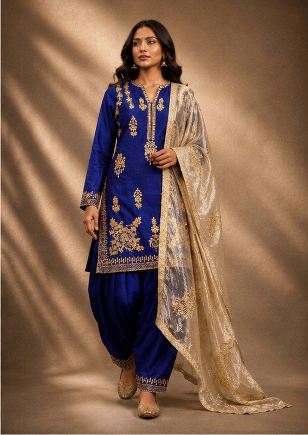 Neelambari — Hand-Embroidered Suit