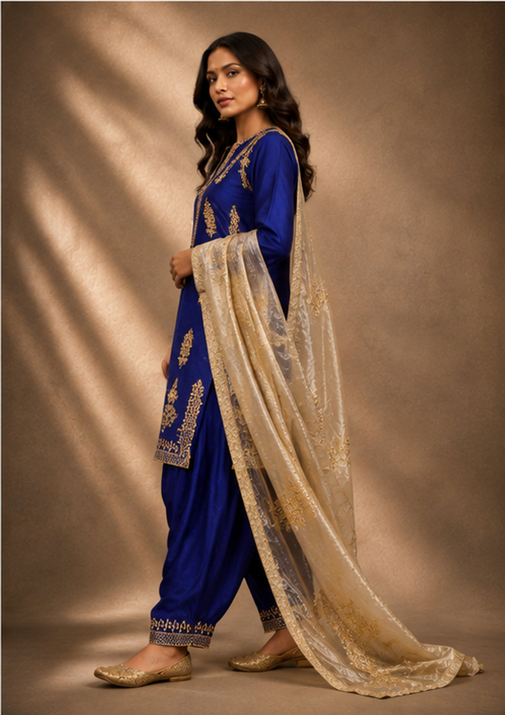 Neelambari — Hand-Embroidered Suit