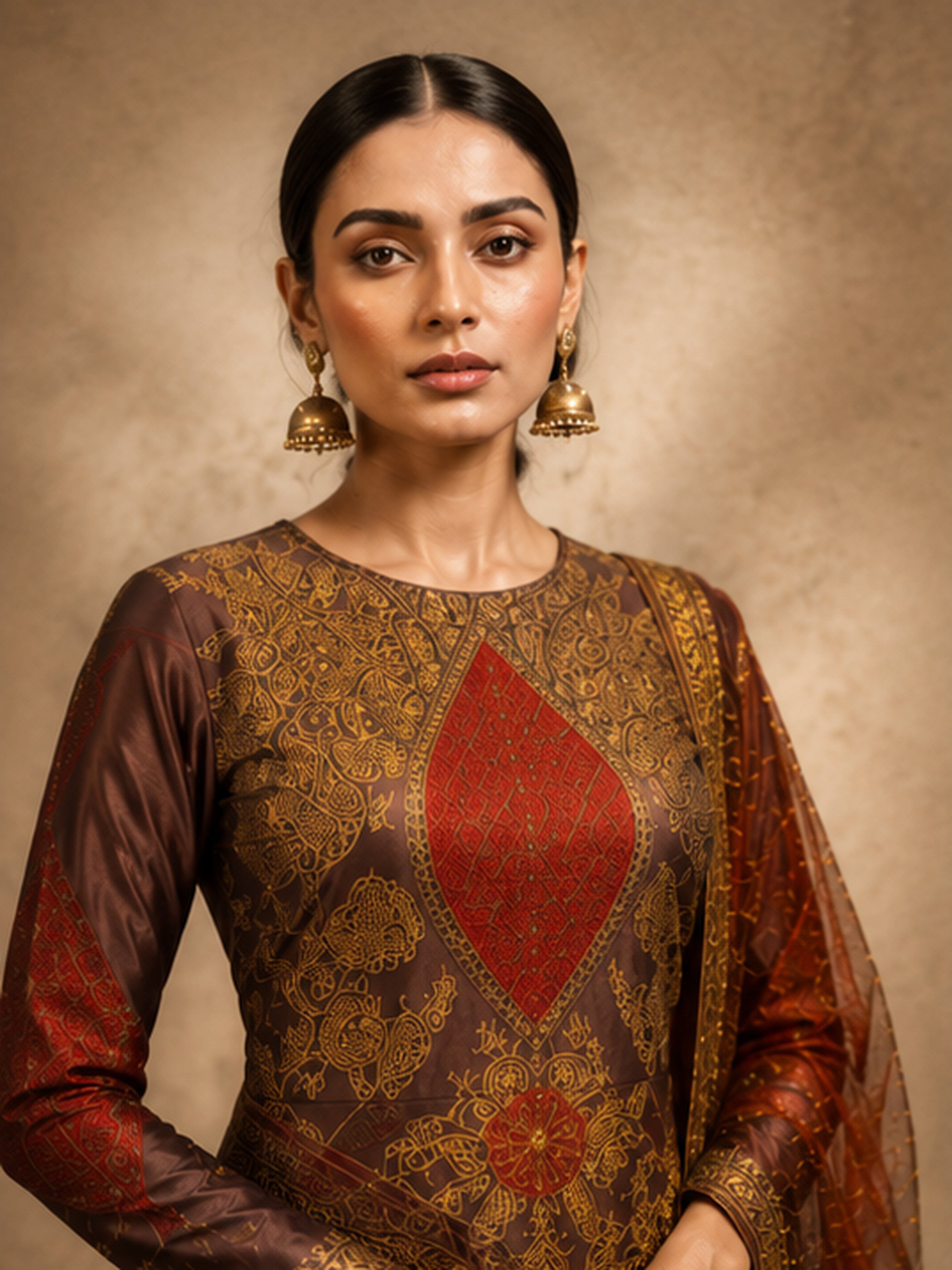 Mehrun Anarkali Set