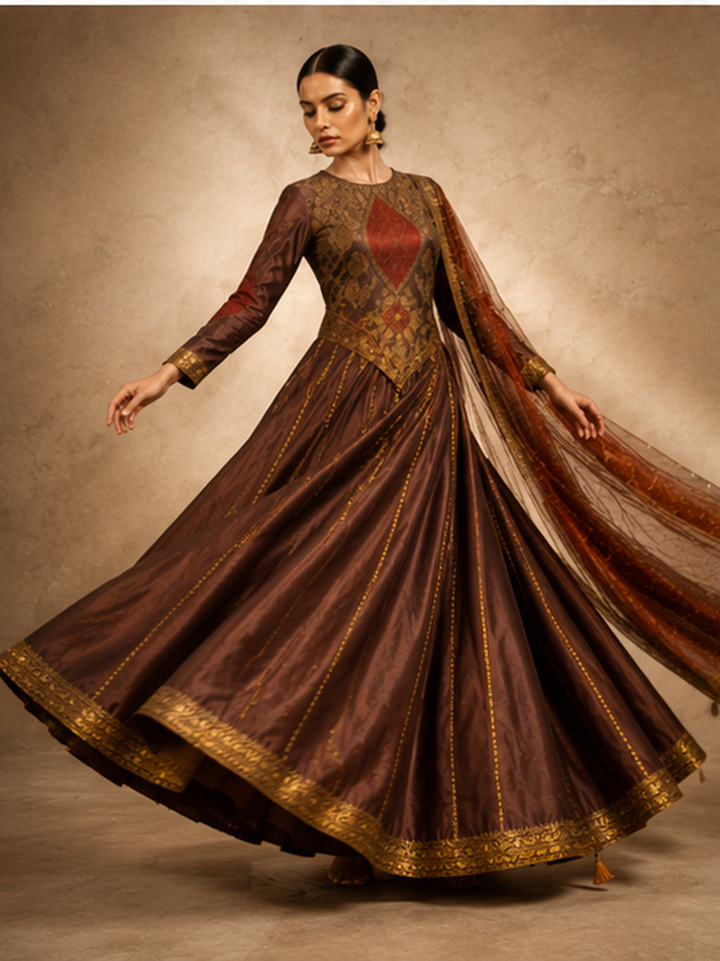 Mehrun Anarkali Set