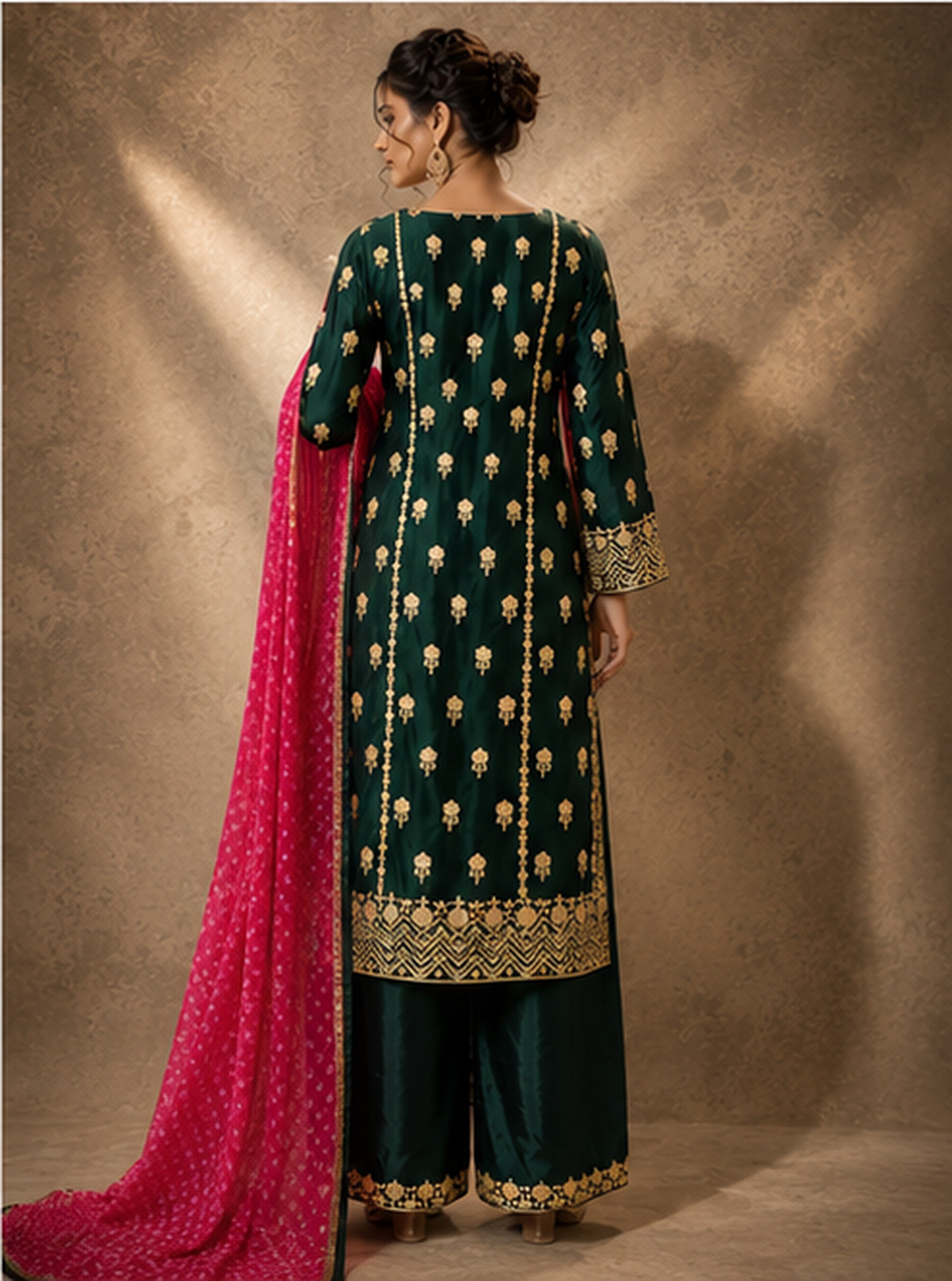 Meherza Silk Suit Set