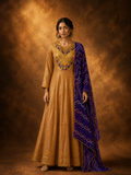 Zariyaan- Anarkali Set with Bandhini Dupatta