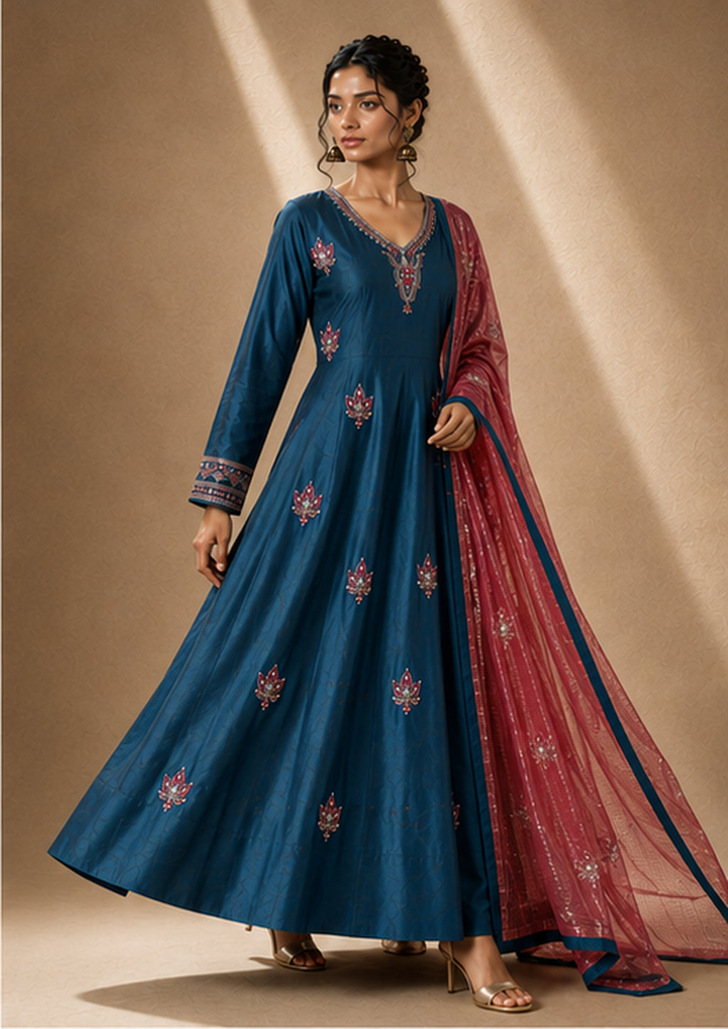 Noor-e-Gul Anarkali Set