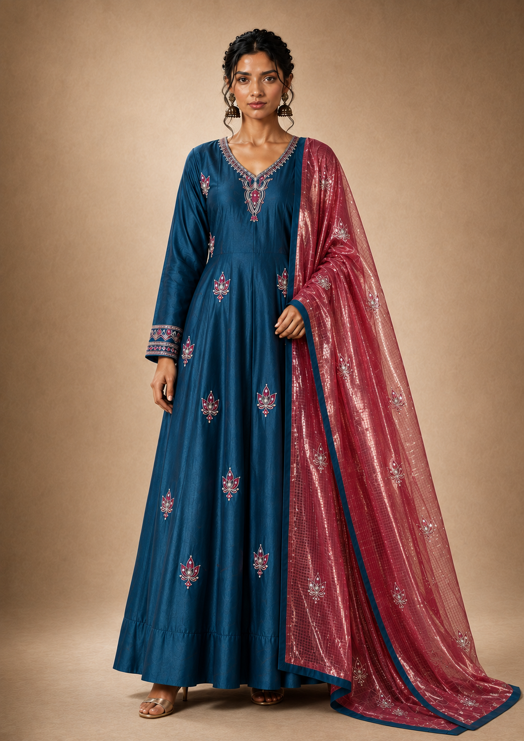 Noor-e-Gul Anarkali Set